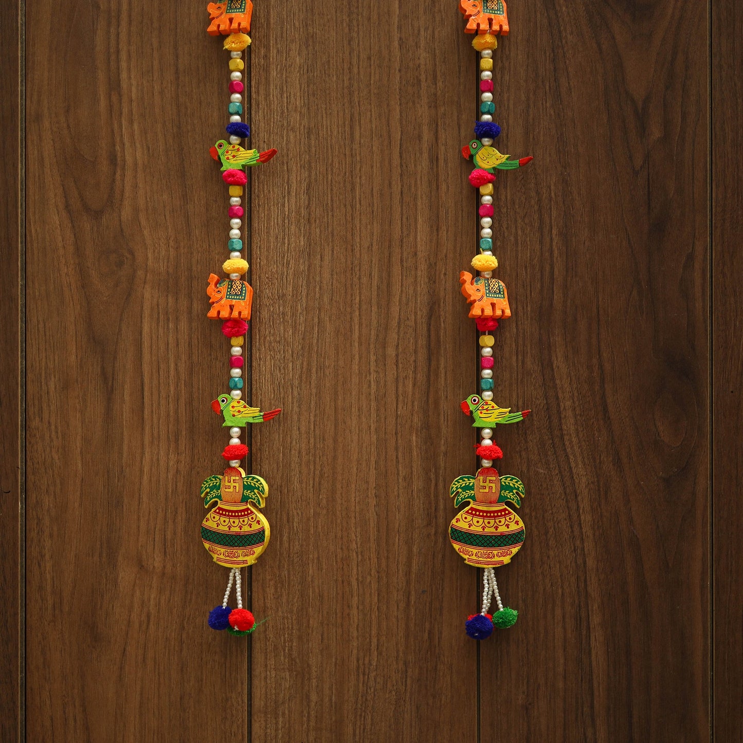 Handmade bead work hanging (set of 2) 04 - handcrafted