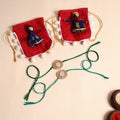  Handmade Bead Work Jute Rakhi (Set of 2)