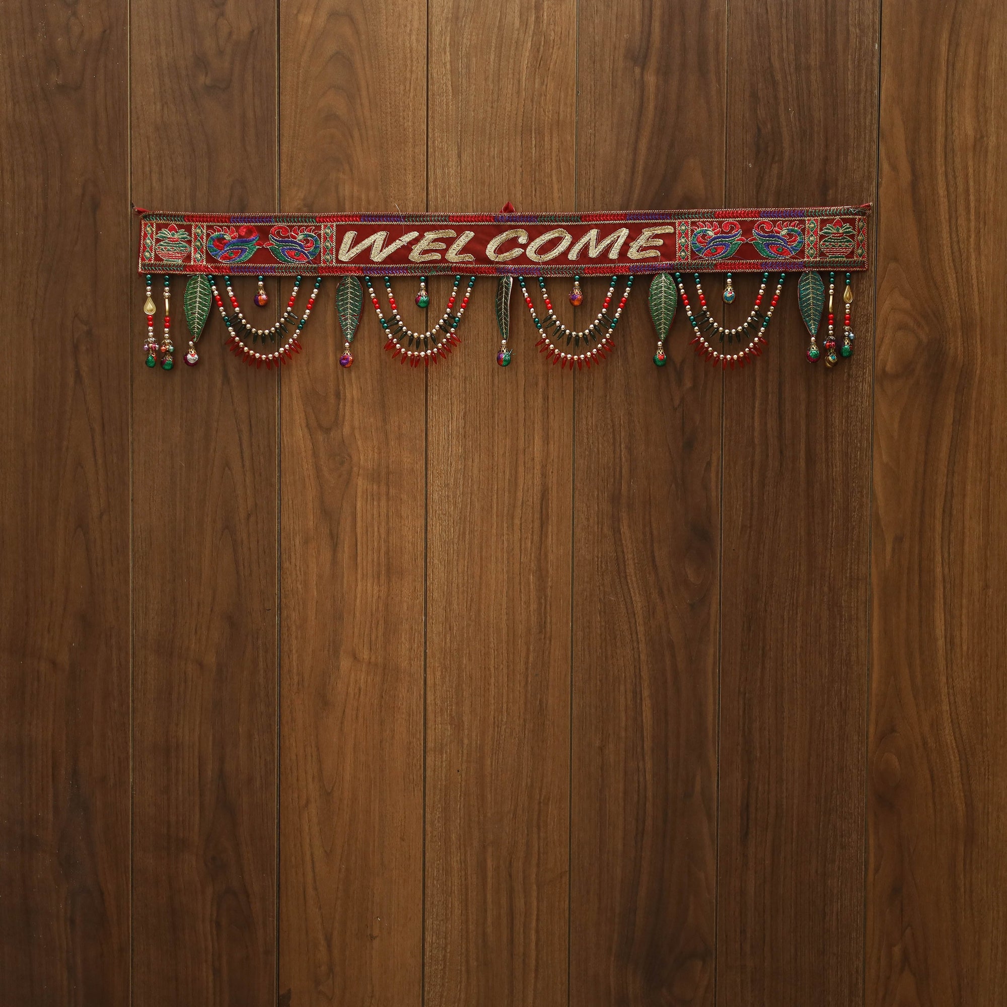 Handmade bead work kutch embroidery toran 23 - handcrafted