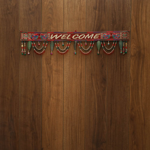 Handmade bead work kutch embroidery toran 23 - handcrafted