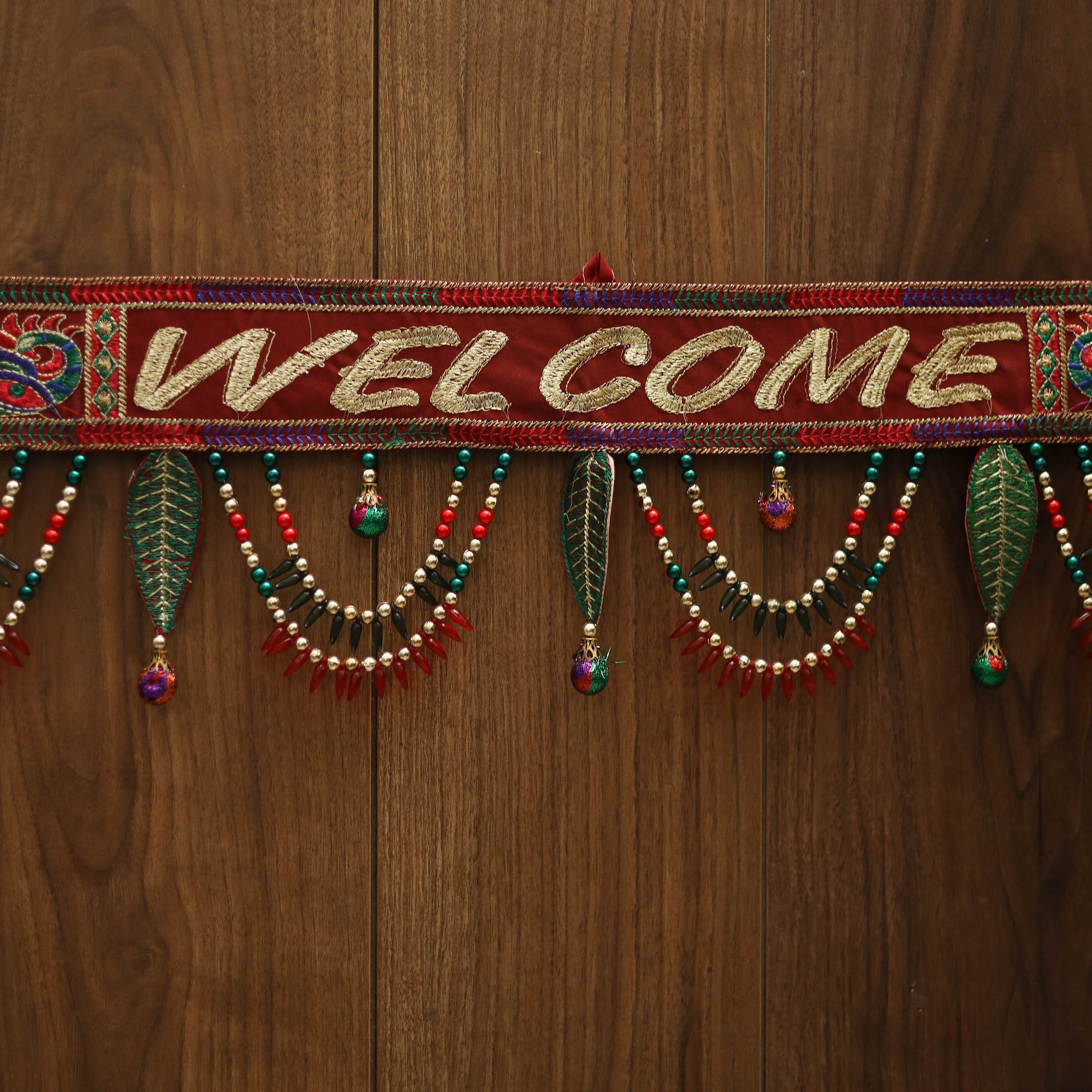 Handmade bead work kutch embroidery toran 23 - handcrafted