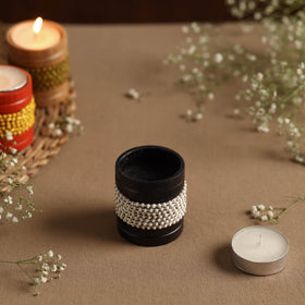  Handmade Bead Work Natural Bamboo Tealight Candle Holder Online in India l iTokri.com 