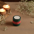  Handmade Bead Work Natural Bamboo Tealight Candle Holder Online in India l iTokri.com 