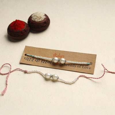 Handmade Bead Work Rakhi (Assorted Set of 2) 