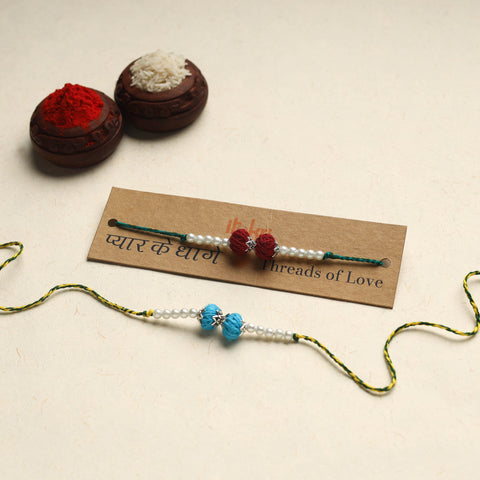 Handmade Bead Work Rakhi (Assorted Set of 2)