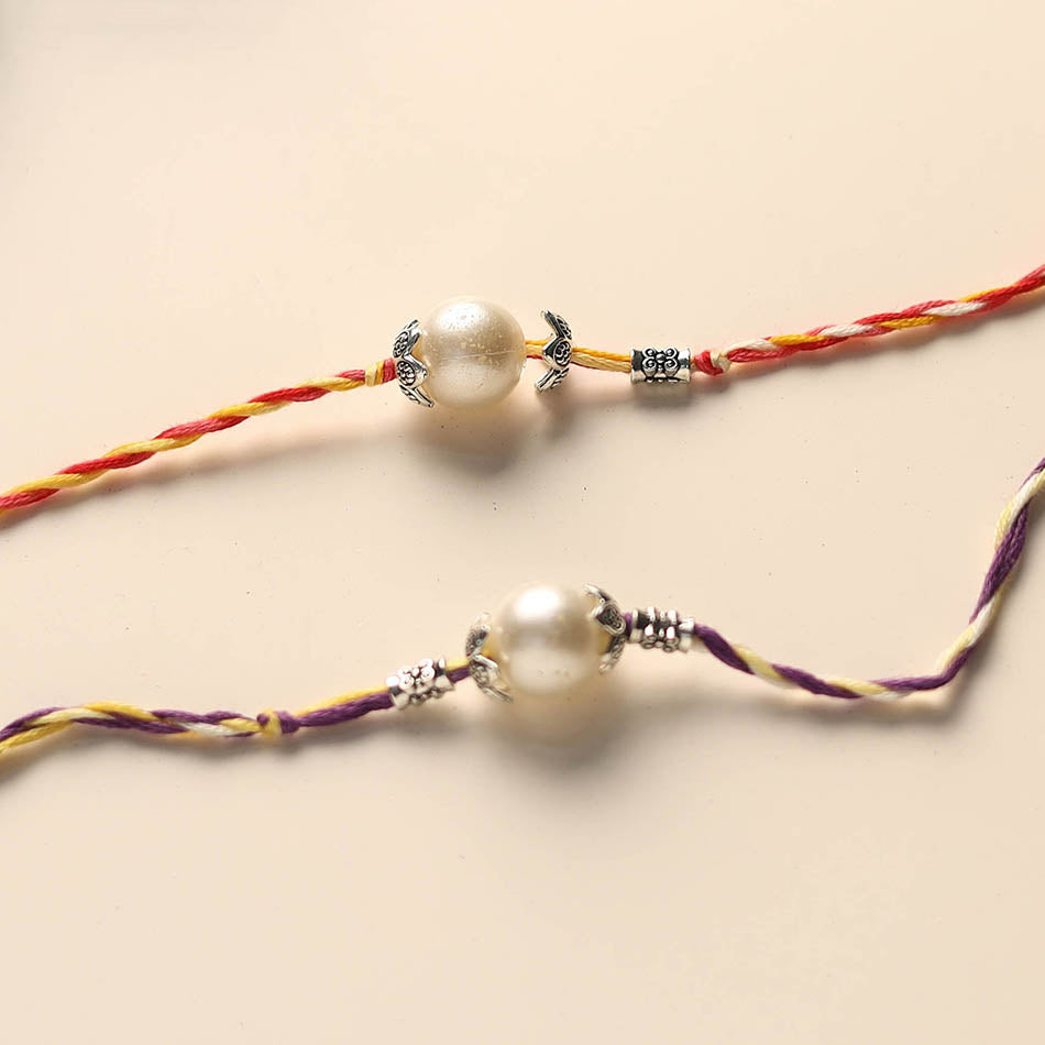 Handmade Bead Work Rakhi (Set of 2)
