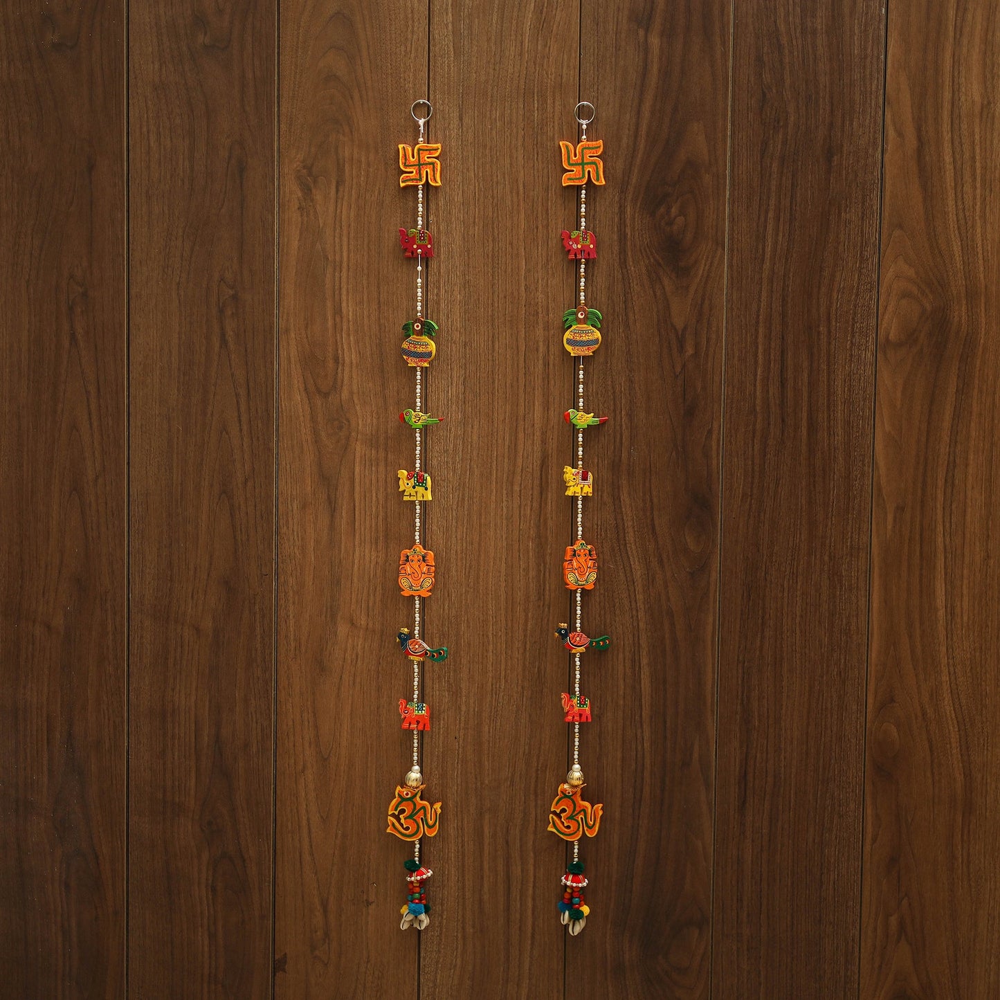 Handmade bead work wall hanging (set of 2) 35 - handcrafted