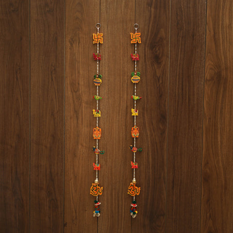 Handmade bead work wall hanging (set of 2) 35 - handcrafted