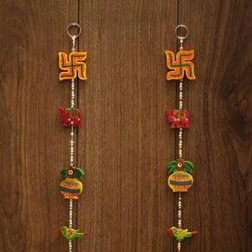 Handmade bead work wall hanging (set of 2) 35 - handcrafted