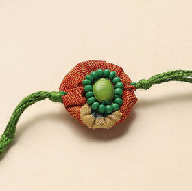 Handmade Beadwork Fabart Rakhi