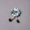  Handmade Beadwork Flower Saree Pin 