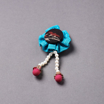  Handmade Beadwork Flower Saree Pin 