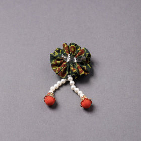  Handmade Beadwork Flower Saree Pin 