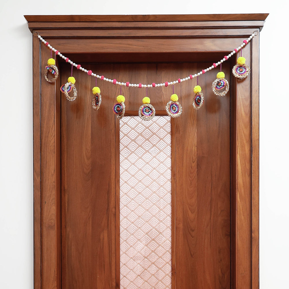  Handmade Beadwork & Gota Bangle Pom Pom Toran 