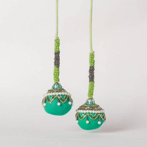  Handmade Beadwork Latkan Tassels for Clothing 