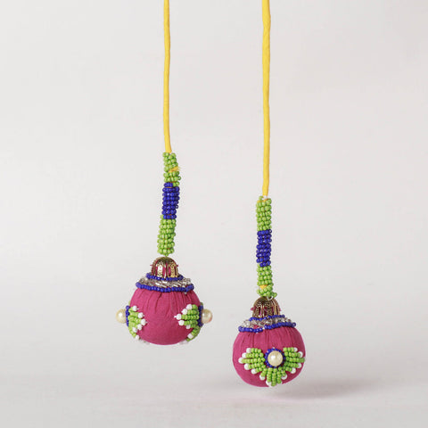  Handmade Beadwork Latkan Tassels for Clothing 