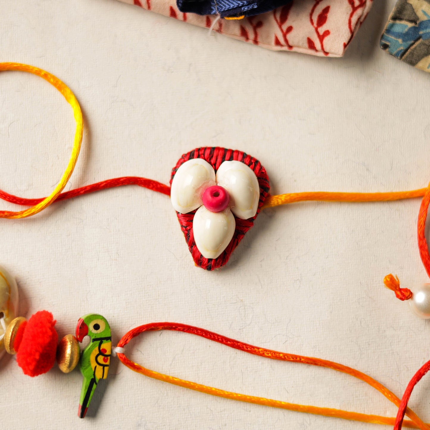 Buy Handmade Beadwork Rakhi & Lumba Set 02 Online at iTokri.com