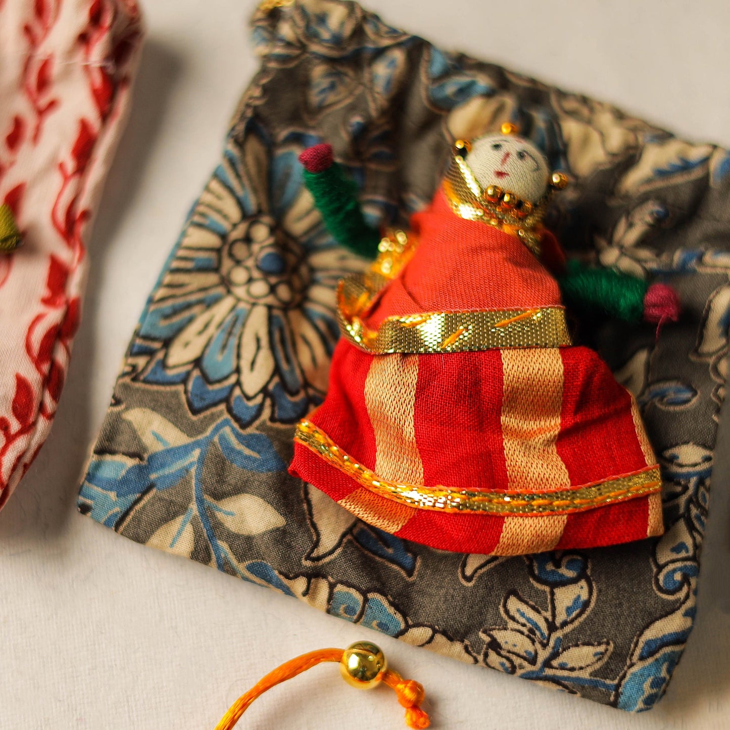 Buy Handmade Beadwork Rakhi & Lumba Set 02 Online at iTokri.com