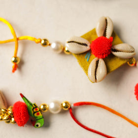 Buy Handmade Beadwork Rakhi & Lumba Set 03 Online at iTokri.com