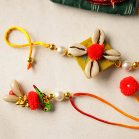 Buy Handmade Beadwork Rakhi & Lumba Set 03 Online at iTokri.com