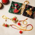 Buy Handmade Beadwork Rakhi & Lumba Set 03 Online at iTokri.com