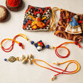 Buy Handmade Beadwork Rakhi & Lumba Set 04 Online at iTokri.com