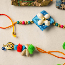 Buy Handmade Beadwork Rakhi & Lumba Set 05 Online at iTokri.com