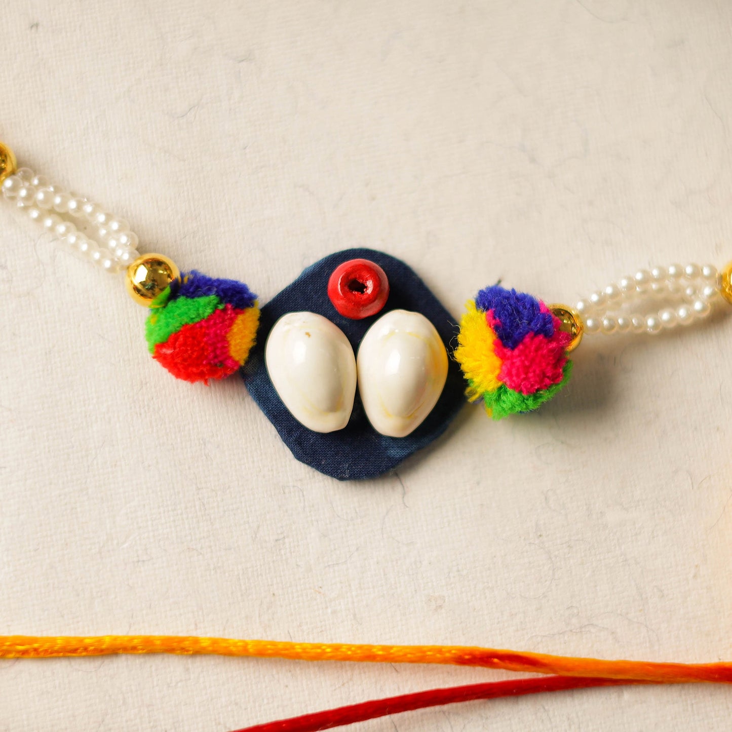 Buy Handmade Beadwork Rakhi & Lumba Set 06 Online at iTokri.com