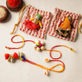 Buy Handmade Beadwork Rakhi & Lumba Set 08 Online at iTokri.com
