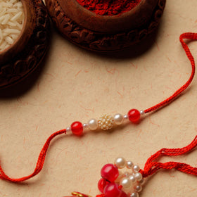  Handmade Beadwork Rakhi & Lumba Set 22 
