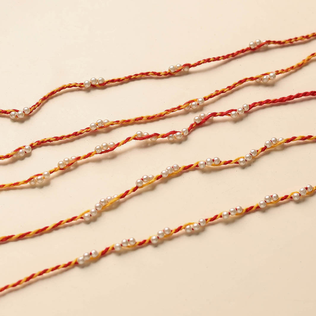 Handmade Beadwork Rakhi (Set of 5) 