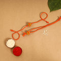 Handmade Beadwork Tutti Frutti Rakhi & Lumba Set