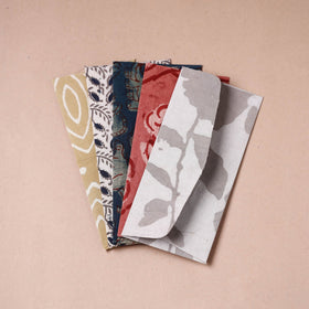  Handmade Bindaas Block Printed Fabric Envelope 
