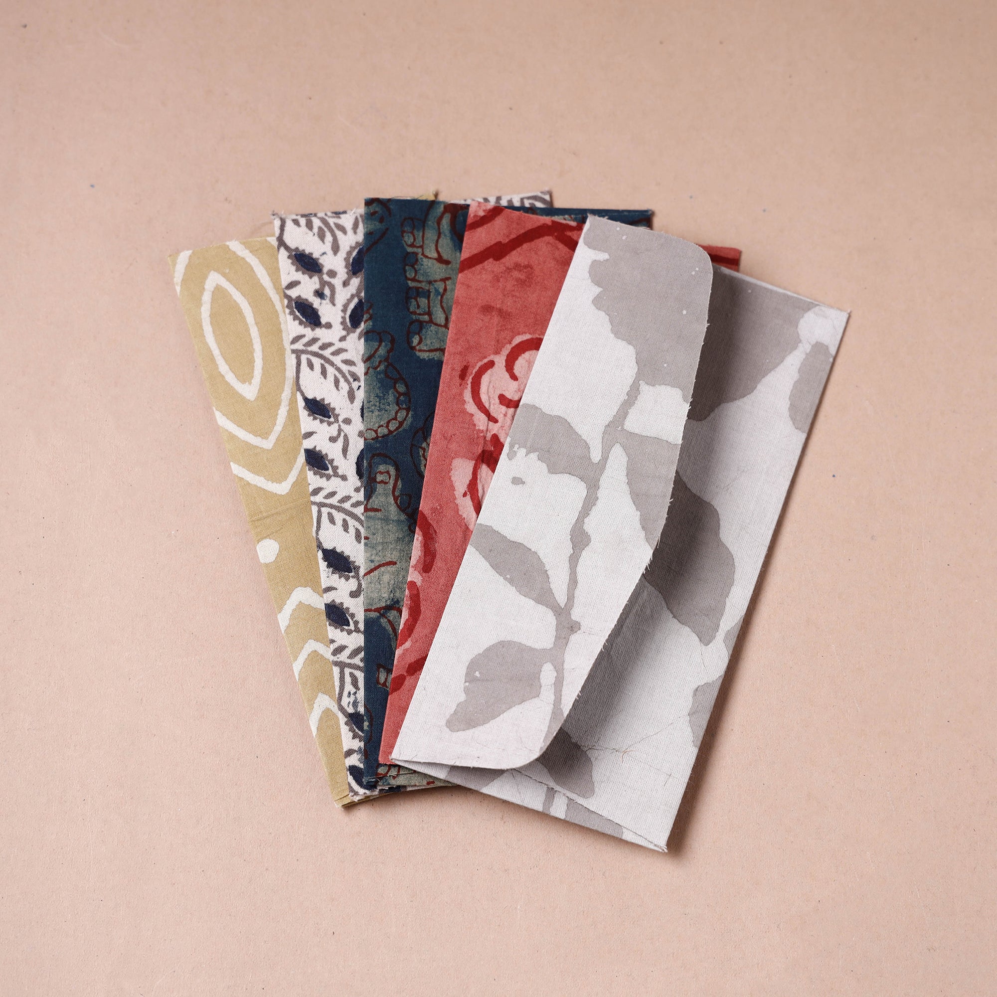  Handmade Bindaas Block Printed Fabric Envelope 