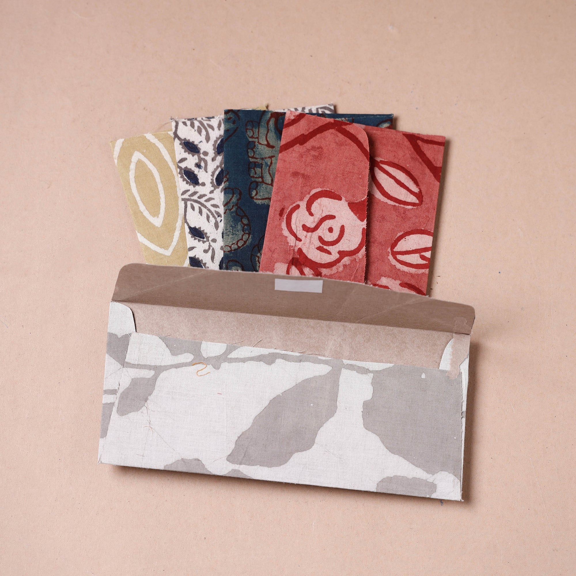  Handmade Bindaas Block Printed Fabric Envelope 
