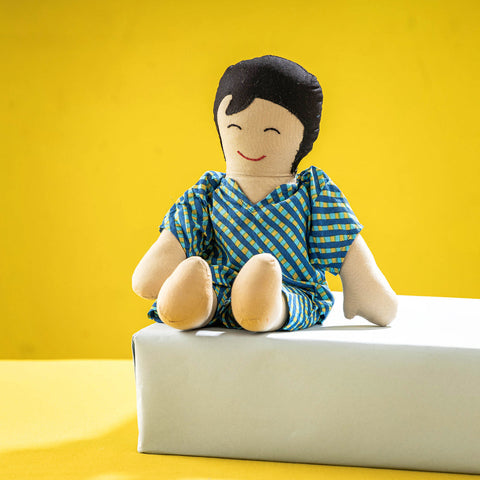  Handmade Blue Mango Stuffed Toy - Bobby Bug 