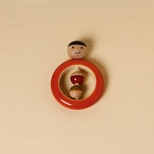  Handmade Boy Ring Rattle Channapatna Wooden Toy 