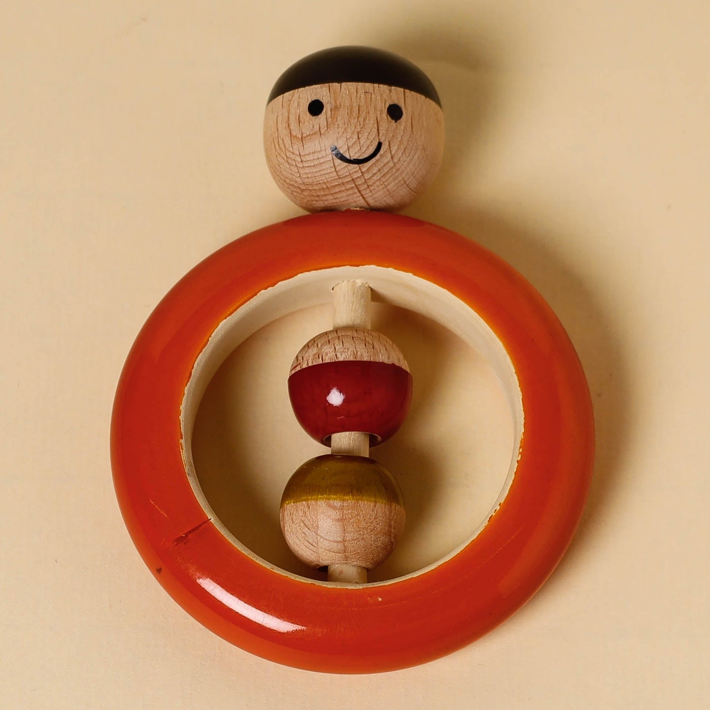  Handmade Boy Ring Rattle Channapatna Wooden Toy 
