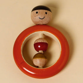  Handmade Boy Ring Rattle Channapatna Wooden Toy 
