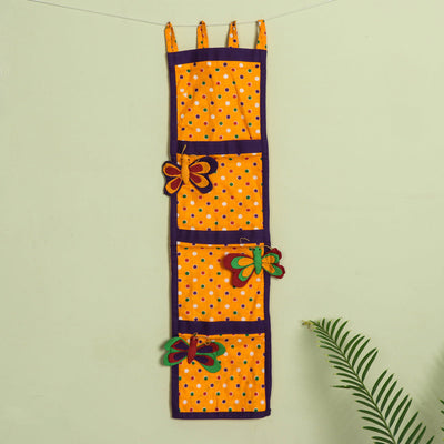  Handmade Butterfly Wall Pouch - 3 Pockets 