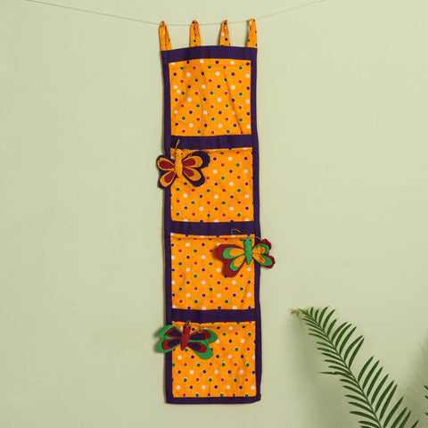  Handmade Butterfly Wall Pouch - 3 Pockets 