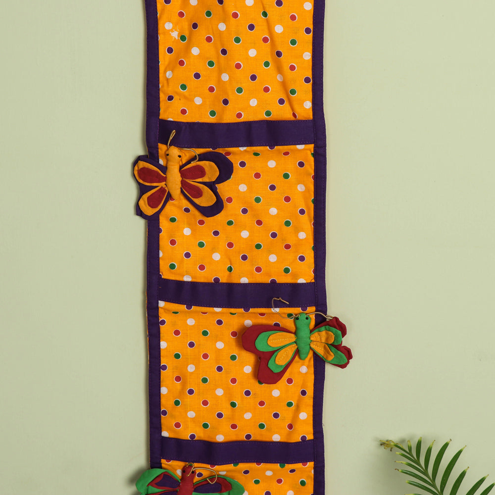  Handmade Butterfly Wall Pouch - 3 Pockets 