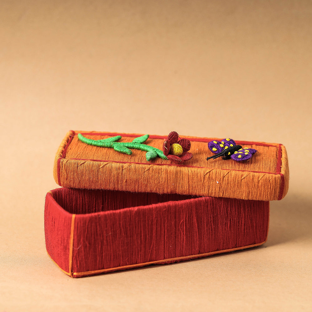  Handmade Coir Pen-Pencil Box - Butterfly with Flower 