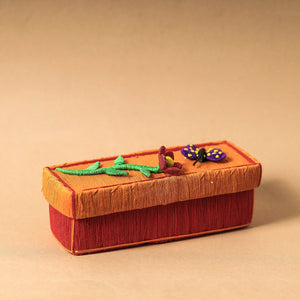  Handmade Coir Pen-Pencil Box - Butterfly with Flower 