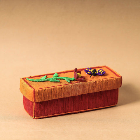  Handmade Coir Pen-Pencil Box - Butterfly with Flower 