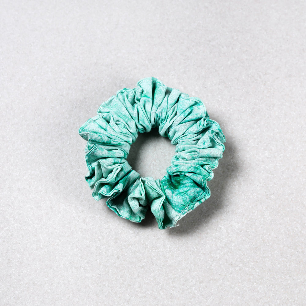  Green Handmade Cotton Elastic Hair Rubber Band/Scrunchie