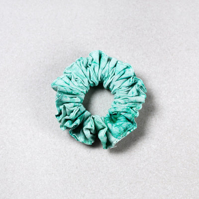  Green Handmade Cotton Elastic Hair Rubber Band/Scrunchie
