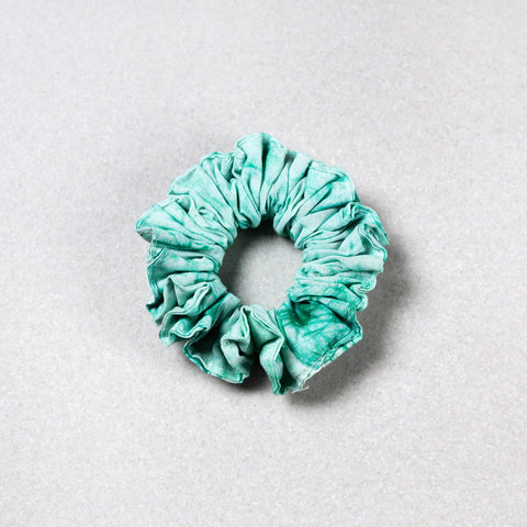  Green Handmade Cotton Elastic Hair Rubber Band/Scrunchie