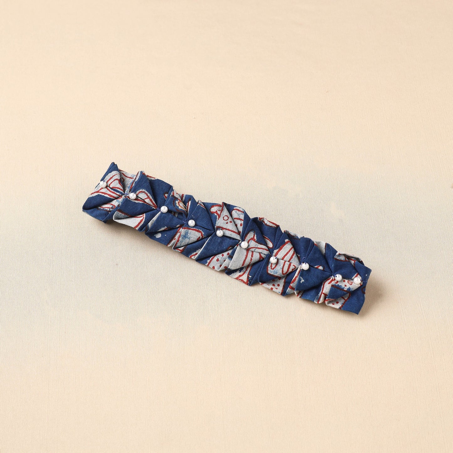  Handmade Cotton Elastic Pearl Headband