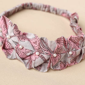  Handmade Cotton Elastic Pearl Headband